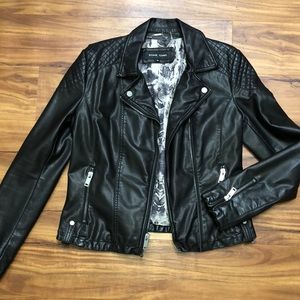 EUC Black Leather Jacket